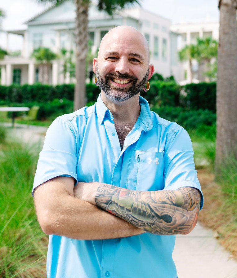 adult man smiling