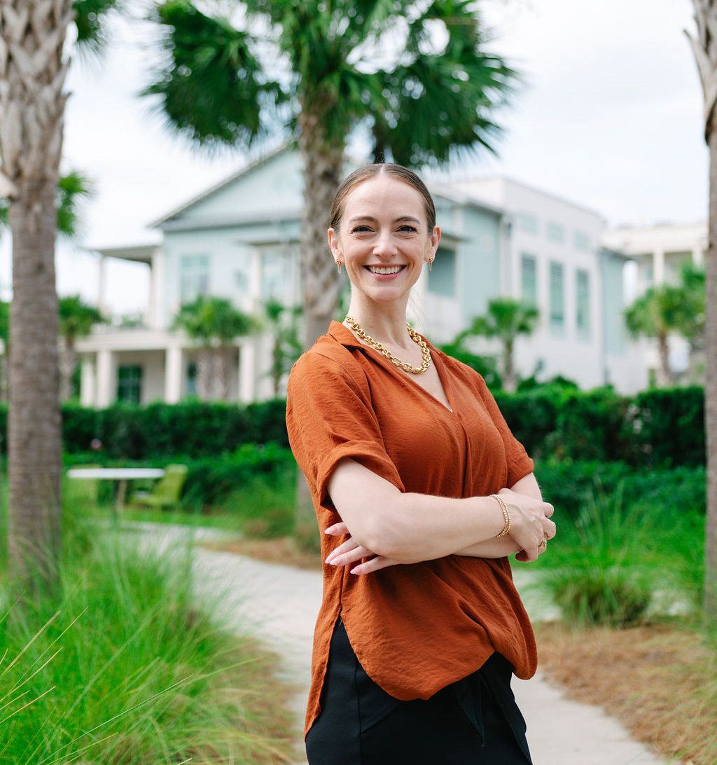 woman with clear aligners